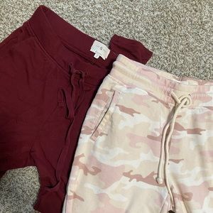 Lou & Grey TWO pairs fitted joggers